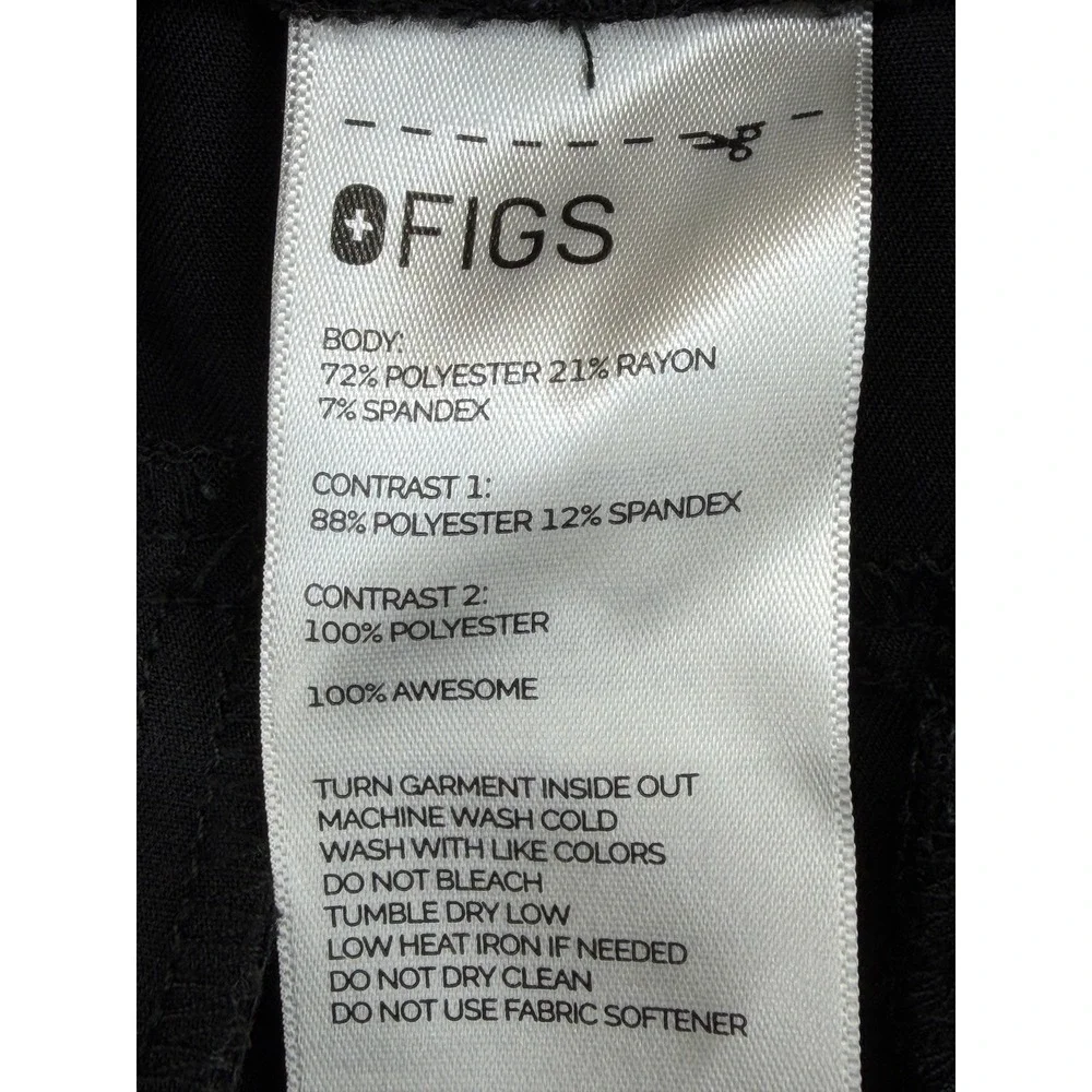 FIGS Jogger Mens L Tansen Black Technical Collection Scrub Pants EUC